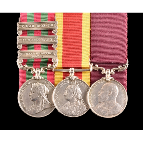 89 - India and Boxer Rebellion, a three medal LSGC group awarded to: Quartermaster Sergeant Instructor A.... 