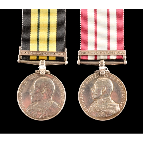 90 - Royal Navy, Royal Marines. A medal pair to Petty Officer Private Sampson, Royal Marine Light Infantr... 