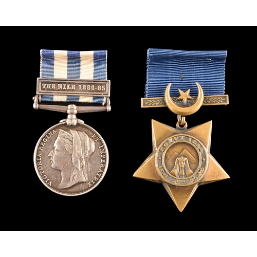 101 - An Egypt Campaign 1882 and 1st Sudan War 1884-1885 medal pair awarded to: 1140 Drummer W. Green, 1st... 