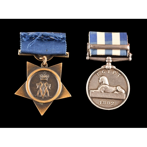 101 - An Egypt Campaign 1882 and 1st Sudan War 1884-1885 medal pair awarded to: 1140 Drummer W. Green, 1st... 