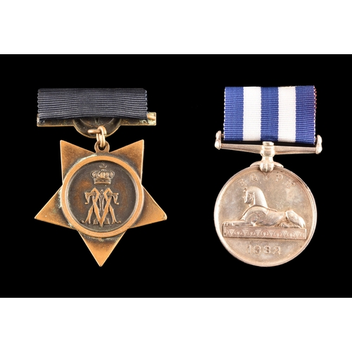 102 - An Egypt and Sudan medal pair awarded to: 1068 Private R. Lomax, 1st Battalion, Manchester Regiment.... 