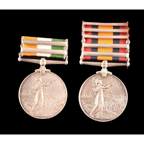 112 - A Boer War medal pair awarded to: 1229 / 36988 Corporal R. Irvine, Gordon Highlanders / Imperial Yeo... 