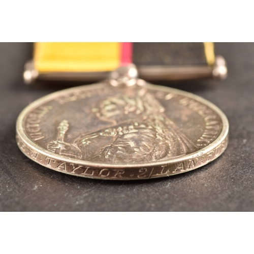 186 - A Queen's Sudan Medal 1899 to 3847 Private J. Taylor, 2nd Battalion, Lancashire Fusiliers (3847 Pte ... 