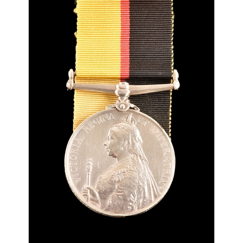 187 - A Queen's Sudan Medal 1899 to 4307 Private D. Russell, 2nd Battalion, Lancashire Fusiliers (4307 Pte... 