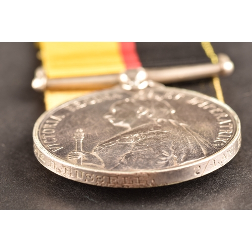 187 - A Queen's Sudan Medal 1899 to 4307 Private D. Russell, 2nd Battalion, Lancashire Fusiliers (4307 Pte... 