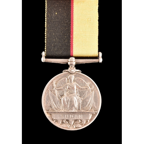 190 - A Queen's Sudan Medal 1899 to 3878 Private J. Gallon, 1st Battalion, Northumberland Fusiliers (3878 ... 