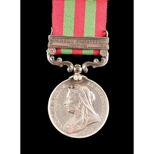 194 - An India Medal 1895-1902, to 4265 Private A. Rodgers, 2nd Battalion, Highland Light Infantry, 1 clas... 