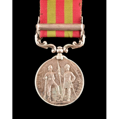 195 - An India Medal 1895-1902, to 4670 Lance Corporal Frederick Newton, 1st Battalion, Duke of Cornwall's... 