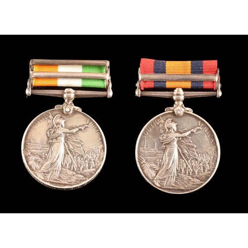 238 - A Boer War medal pair awarded to: Major C. G. E. Stevens-Nash, Royal Garrison Artillery. Comprising:... 