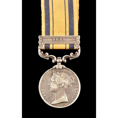 259 - A South Africa Medal 1877-1879 with 1879 clasp to: 36 Private J. Everest, 3rd Battalion, 60th Foot K... 