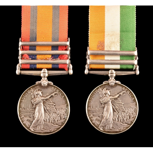 268 - A Boer War medal pair awarded to: 72088 Private. J. Chamard, Royal Field Artillery. Comprising: a Qu... 