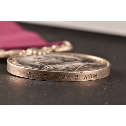 270 - A Boer War LSGC medal pair awarded to: 57427 Driver B. Axon, Royal Field Artillery / Royal Horse Art... 