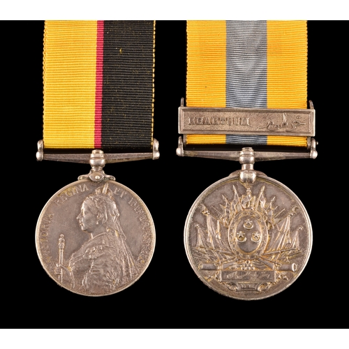 277 - A Sudan Campaign medal pair awarded to: 81660 Driver. E. Reynolds, Royal Artillery. Comprising: a Qu... 