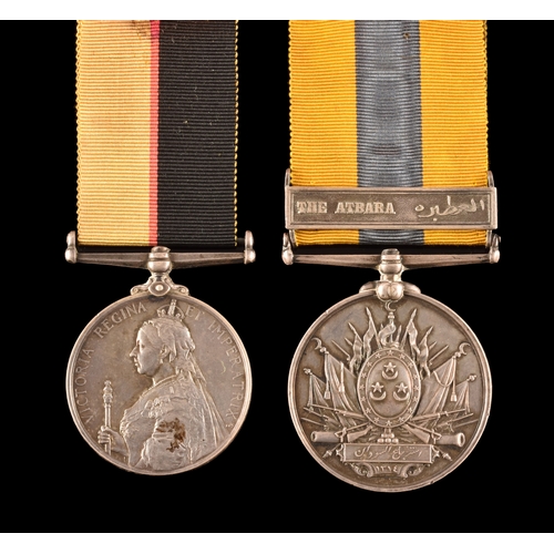 278 - A Sudan Campaign medal pair awarded to: 4194 Private. Charles Hawk, 1st Battalion, Royal Warwickshir... 