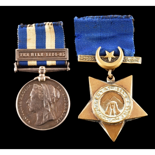 283 - An Egypt Campaign medal pair awarded to: 18285 Driver A. George, Telegraph Battalion, Royal Engineer... 