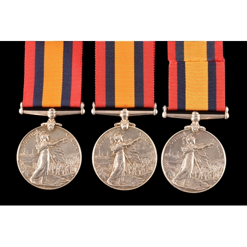 290 - A collection of three: Queen’s South Africa Medal, no clasp, Royal Navy to:1. John Stancombe, Stoker... 