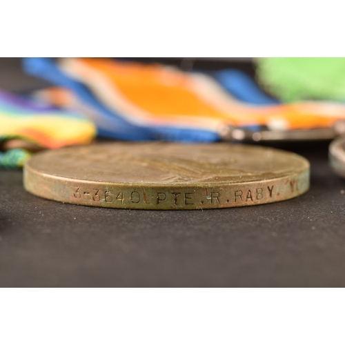 310 - A Boer and Great War five medal LSGC group to: 5684 / 3-3640 Private. R. Raby, 1st Battalion, York a... 