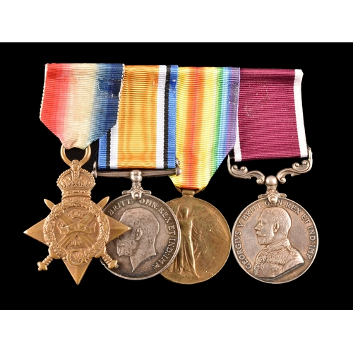 323 - A Great War four medal LSGC group to: 7162 / 2688078 Sergeant E. Braid, Scots Guards. Comprising: A ... 