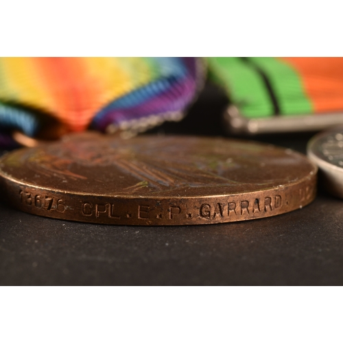 345 - Three Great War Medal Trios to:1. 3469 Private John Romayne, Irish Guards, a 1914 Mons Star (unnamed... 