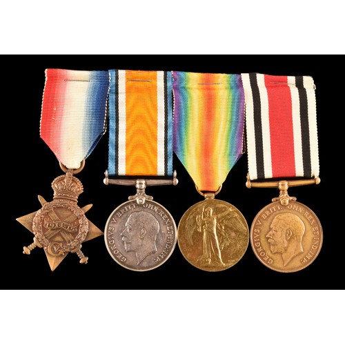 347 - Killed in Action. Three Great War Medal Trios to:1. GS/6329 / D/12858 Walter Orr, Dragoon Guards, KT... 