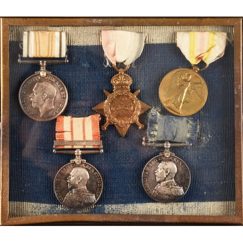 348 - A Great War GSM LSGC five medal group to: 285815 Stoker Chief Petty Officer, John Wright, Royal Navy... 