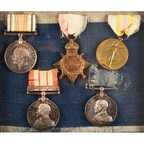 348 - A Great War GSM LSGC five medal group to: 285815 Stoker Chief Petty Officer, John Wright, Royal Navy... 