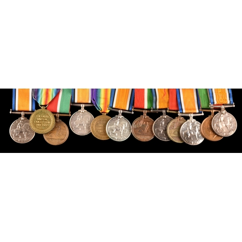 351 - Six Great War medal pairs to: 1. James Macalister, a Mercantile Marine War Medal and the British War... 