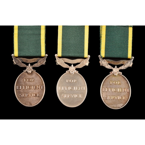 434 - The Territorial Efficiency Medal, For Efficient Service, three to: 1. 2080149 Sergeant A. T. Elmslie... 