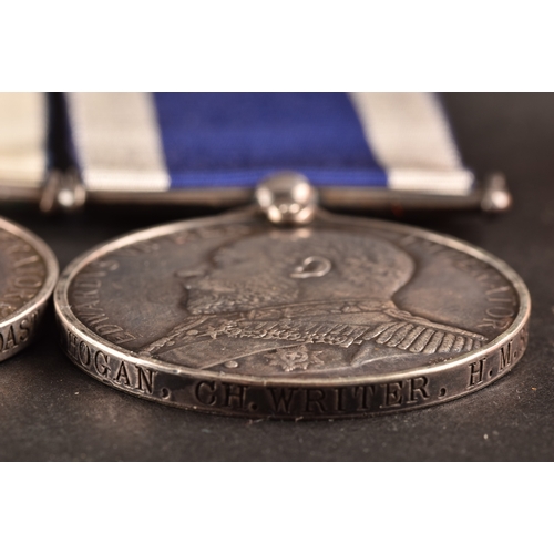 441 - Naval Long Service and Good Conduct Medal, three medals to: 1. Thomas Rolinson, Boatswain, H.M. Coas... 