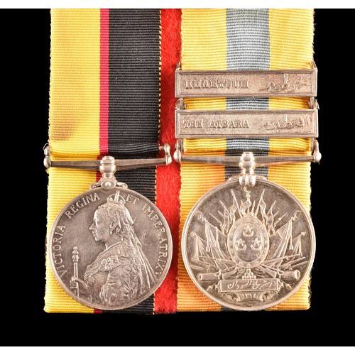 74 - A Sudan Campaign medal pair awarded to: 4248 Private James Peters, 1st Battalion, Seaforth Highlande... 