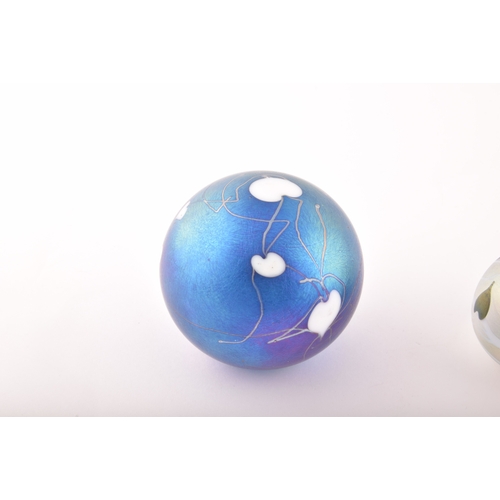 259 - A John Ditchfield Glasform paperweight with heart design, signed J.Ditchfield to base, together with... 