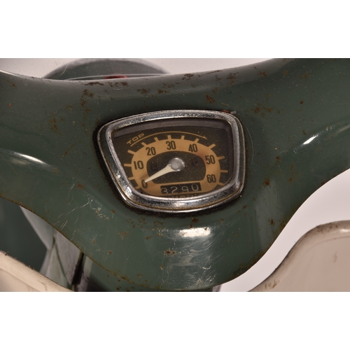 311 - A 1965 Honda C50 50cc moped, registration: EMO 61C, in green, with windshield and rear rack with pan... 