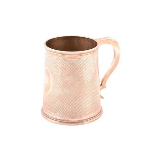 180 - A Victorian silver tankard, hallmarked London 1869 by Goldsmiths Alliance Ltd, 11cm high.