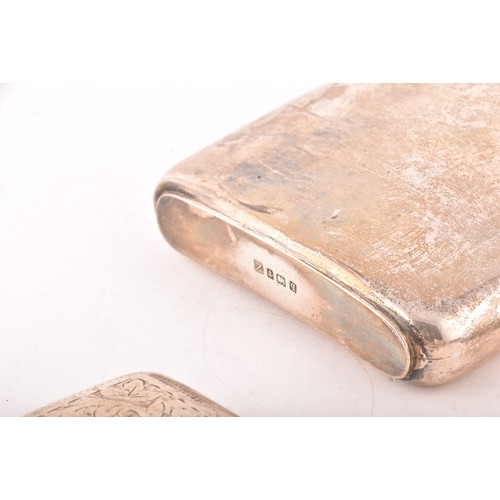 191 - A collection of silver items, including two Victorian napkin rings, two cigarette cases, one hallmar... 