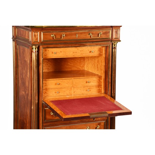 273 - Maison Lemarchand & Lemoine, Paris. A large late 19th century mahogany and ormolu secretive cabi... 