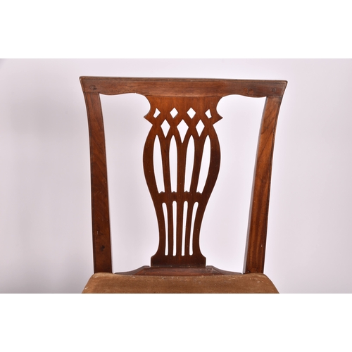 298 - A matched set of 12 Irish George III mahogany dining chairs circa 1760-1780, comprising two armchair... 