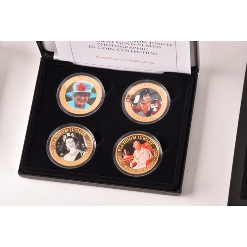 146 - A collection of silver proof coin sets, including a Dambusters 80th anniversary silver three coin se... 