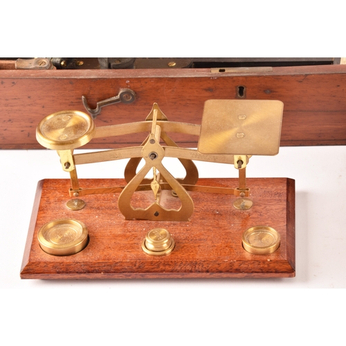 347 - An H Hughes of Fenchurch street sextant in fitted mahogany box, together with a walnut cased draftsm... 