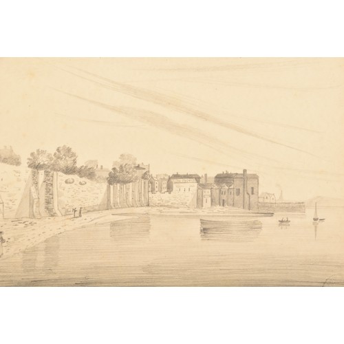 83 - Two pencil drawings, including 'Views of Southampton', 28.6 x 39.9cm, and 'Southsea', 28.6 x 39.9cm,... 