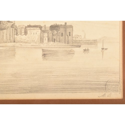 83 - Two pencil drawings, including 'Views of Southampton', 28.6 x 39.9cm, and 'Southsea', 28.6 x 39.9cm,... 