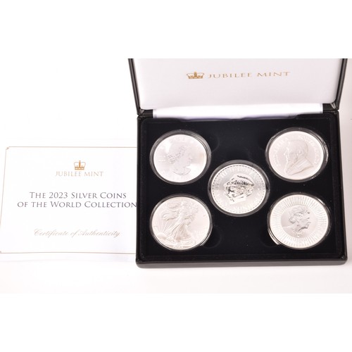 147 - A collection of silver commemorative coin sets including: 70th anniversary of the Queen's Coronation... 