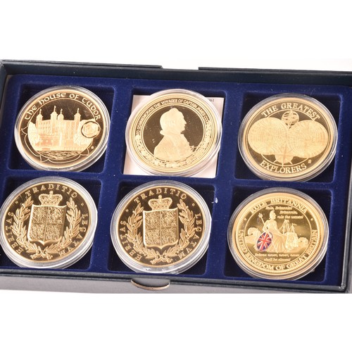 148 - A collection of silver commemorative coin sets including: The Coronation of King Charles III fine si... 