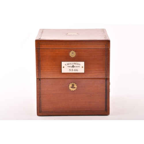 340A - A rare late Victorian two-day mahogany marine chronometer Ministry of Defence military issue, by Vic... 