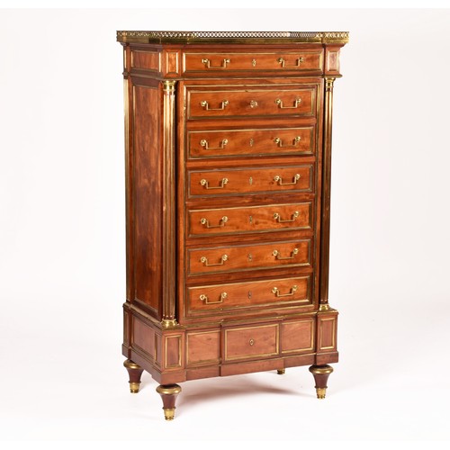 364 - Maison Lemarchand & Lemoine, Paris. A large late 19th century mahogany and ormolu secretive cabi... 