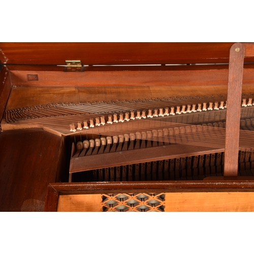 369 - A Georgian mahogany box piano by Goulding, D'Almaine, Potter & Co of Soho Square London, the bod... 