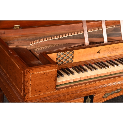 369 - A Georgian mahogany box piano by Goulding, D'Almaine, Potter & Co of Soho Square London, the bod... 