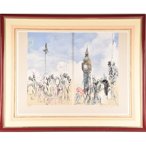 279 - Felix Topolski RA (Polish/British, 1907-1989) Westminster, c.1973, lithograph, artist proof, signed ... 