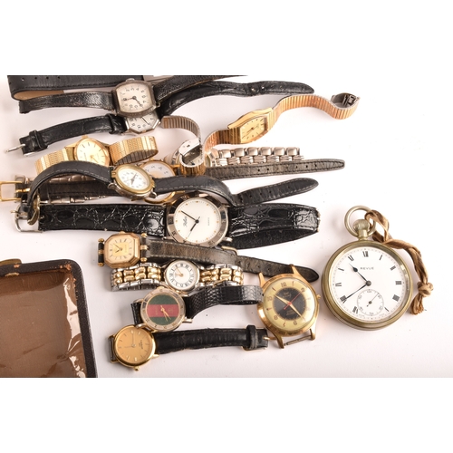 37 - A pair of 9ct cufflinks & watch, along with large collection of objects, dunhill lighter, travel... 