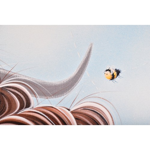 281 - Jennifer Hogwood (British b.1980) Bee Mine, a signed limited edition embellished print on canvas, de... 