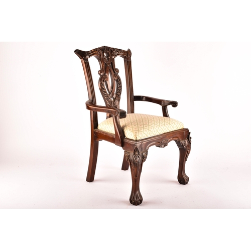 375 - Three miniature dolls chairs, including a Victorian buttont back mahogany tub chair, an elm seated s... 